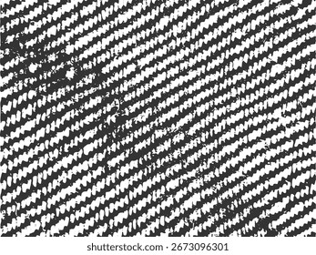 Distressed black fabric texture overlay with rough woven surface, perfect for grunge backgrounds, vintage effects, and abstract design project.
