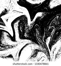 Distressed black overlay texture. Grunge dark messy background. Dirty empty cover template. Ink brushed renovate wall backdrop. Insane aging design element. EPS10 vecto