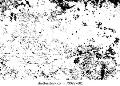 Distressed black overlay texture. Grunge dark messy background. Dirty empty cover template. Ink brushed renovate wall backdrop. Insane aging design element. EPS10 vector.