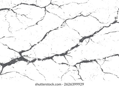 Distressed black sketches line texture. Abstract illustration texture of  grunge black or white of grunge cracks dust and scratches concrete distress old wall texture vector background 