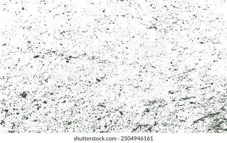 Textura negra afligida. Abstractas fondo blanco con textura granulada grunge. Vector. Textura oscura áspera. Viejo fondo desgastado.  Partículas de ruido de grano. Ilustración de moda de Antiguas.