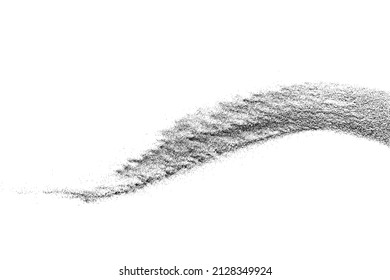Textura negra angustiada. Textura granulada oscura sobre fondo blanco. El polvo sobrante texturado. Partículas de ruido de grano. Efecto blanco roto. Elementos de diseño gruesos. Ilustración del vector, EPS 10.