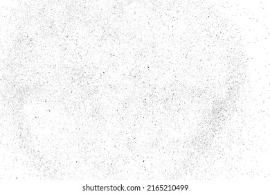 Distressed black texture. Dark grainy texture on white background. Dust overlay textured. Grain noise particles. Rusted white effect. Grunge design elements. Vector illustration, EPS 10.