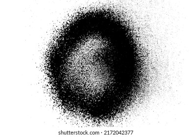 Distressed black texture. Dark grainy texture on white background. Dust overlay textured. Grain noise particles. Rusted white effect. Grunge design elements. Vector illustration, EPS 10.