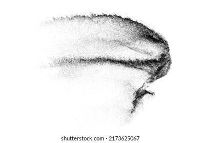 Distressed black texture. Dark grainy texture on white background. Dust overlay textured. Grain noise particles. Rusted white effect. Grunge design elements. Vector illustration, EPS 10.