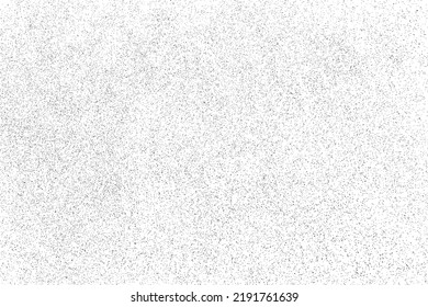 Distressed black texture. Dark grainy texture on white background. Dust overlay textured. Grain noise particles. Rusted white effect. Grunge design elements. Vector illustration, EPS 10.