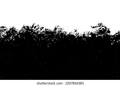 Distressed black texture. Dark grainy texture on white background. Dust overlay textured. Grain noise particles. Rusted white effect. Grunge design elements. Vector illustration, EPS 10.