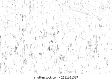 Textura negra angustiada. Textura granulada oscura sobre fondo blanco. El polvo sobrante texturado. Partículas de ruido de grano. Efecto blanco roto. Elementos de diseño gruesos. Ilustración del vector, EPS 10.