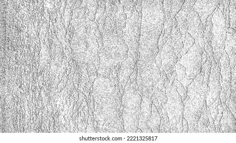 Textura negra angustiada. Textura granulada oscura sobre fondo blanco. El polvo sobrante texturado. Partículas de ruido de grano. Efecto blanco roto. Elementos de diseño gruesos. Ilustración del vector, EPS 10.