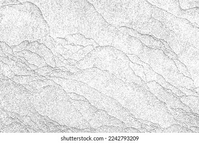 Distressed black texture. Dark grainy texture on white background. Dust overlay textured. Grain noise particles. Rusted white effect. Grunge design elements. Vector illustration, EPS 10.