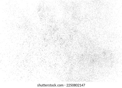 Distressed black texture. Dark grainy texture on white background. Dust overlay textured. Grain noise particles. Rusted white effect. Grunge design elements. Vector illustration, EPS 10.