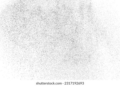 Distressed black texture. Dark grainy texture on white background. Dust overlay textured. Grain noise particles. Rusted white effect. Grunge design elements. Vector illustration, EPS 10.