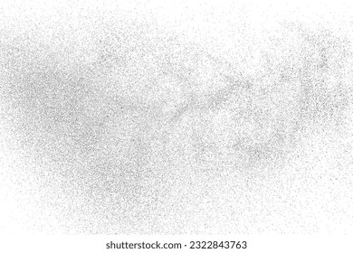 Distressed black texture. Dark grainy texture on white background. Dust overlay textured. Grain noise particles. Rusted white effect. Grunge design elements. Vector illustration, EPS 10.