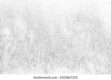 Textura negra angustiada. Textura granulada oscura sobre fondo blanco. El polvo sobrante texturado. Partículas de ruido de grano. Efecto blanco roto. Elementos de diseño gruesos. Ilustración del vector, EPS 10.