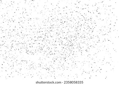 Falsche schwarze Textur. Dunkelgraue Textur auf weißem Hintergrund. Staubüberlagerungen strukturiert. Kornrauschpartikel. Weißer Effekt geröstet. Grunge Designelemente. Vektorgrafik, EPS10.