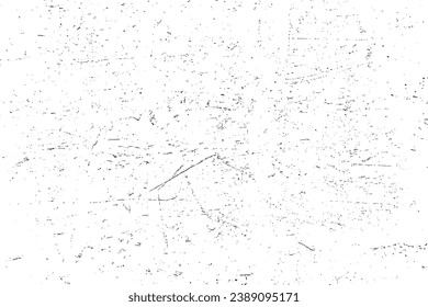 Distressed black texture. Dark grainy texture on white background. Dust overlay textured. Grain noise particles. Rusted white effect. Grunge design elements. Vector illustration, EPS 10.
