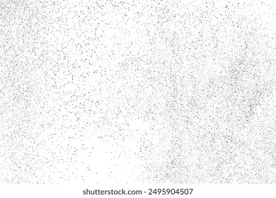 Distressed black texture. Dark grainy texture on white background. Dust overlay textured. Grain noise particles. Rusted white effect. Grunge design elements. Vector illustration, EPS 10.	