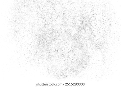 Distressed black texture. Dark grainy texture on white background. Dust overlay textured. Grain noise particles. Rusted white effect. Grunge design elements. Vector illustration, EPS 10.	

