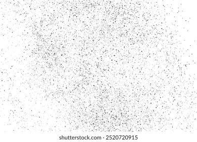 Textura negra afligida. Textura granulada oscura sobre fondo blanco. Superposición de polvo texturizado. Partículas de ruido de grano. Elementos de diseño Grunge. Ilustración vectorial, EPS 10.	
