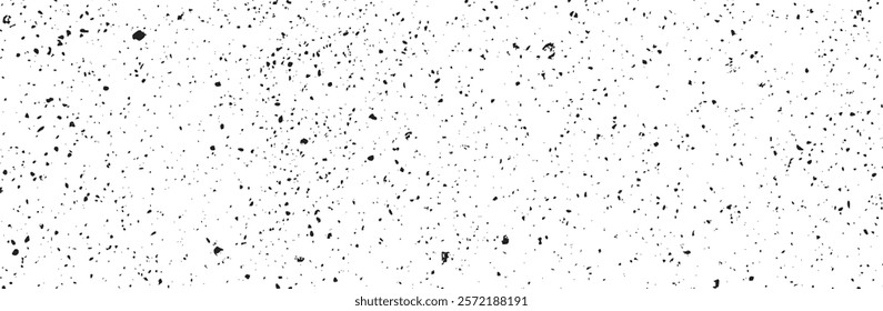 Distressed black texture. Dark grainy texture on white background. Rusted white effect. Grunge design elements.