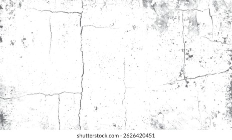 Schwarze Textur mit Distression. Textur für Distress-Overlay. Feinkörniges Textur-Overlay. Weißer Hintergrund auf Zementbodentextur.	