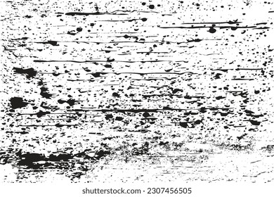 Distressed Black and white grimy wall texture vector. Rusty stained surface and concrete texture vector. Abstract grain and dust background grunge effect. Metal and gritty wall surface texture.