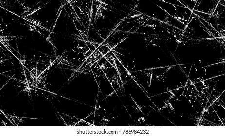 Distressed Black and White Grunge Seamless Texture. Vintage Hand Painted Dirty Seamless Pattern. Faded Dyed Paper Texture. Plaster, Ink Paint Print Design Background.