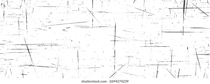 Patrón de fondo de Vector grunge de superposición de textura en blanco y negro afligido
