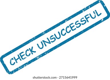 Un sello de goma azul afligido que muestra "CHECKPOINT CLOSED" en una superficie blanca limpia, lo que indica un Estado inactivo.