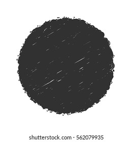 Distressed Bold postal Stamp Decorative background. Urban Black grunge overlay circular texture collection. Aged messy edge button icon, logo lable, badge cover. Used ink print backdrop. EPS10 vector.
