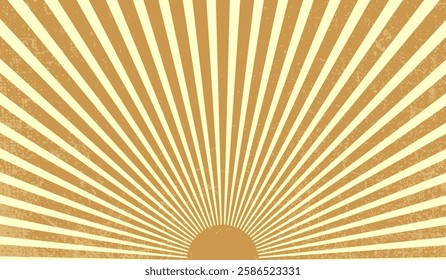 A distressed brown sunburst background featuring radiating stripes and a grunge texture, perfect for retro, vintage, and nostalgic design projects