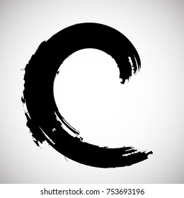 Distressed Brush Stroke. Grunge Wave Ink Line  . Logo Icon. movement . Vector