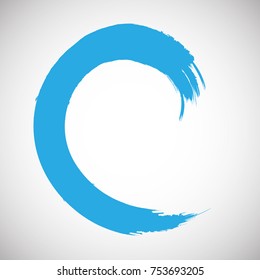 Distressed Brush Stroke. Grunge Wave Ink Line  . Logo Icon. movement . Vector