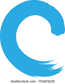 Distressed Brush Stroke. Grunge Wave Ink Line  . Logo Icon. movement . Vector