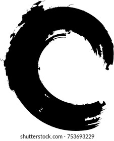 Distressed Brush Stroke. Grunge Wave Ink Line  . Logo Icon. movement . Vector