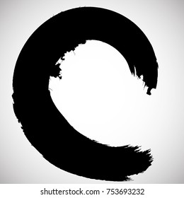 Distressed Brush Stroke. Grunge Wave Ink Line  . Logo Icon. movement . Vector