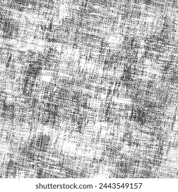 Distressed canvas texture. Grunge fabric background. Rough and mottled linen cloth. Abstract vector seamless.