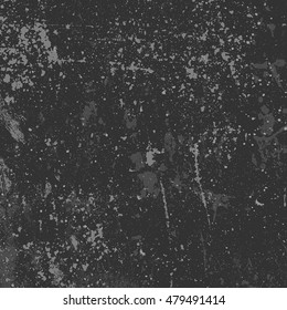 Distressed Charcoal Grunge Texture For Making Your Design Aged. Empty Grunge Overlay Template. EPS10 vector.