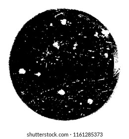 Distressed Circle Stamp Vector Black Color Overlay Textures. Round Bold Grunge distress Template background For your design. EPS10 vector.