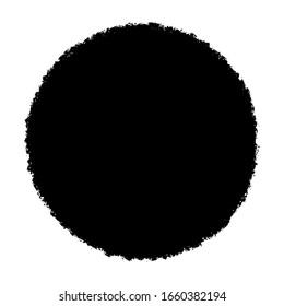 Texturas de superposición de color negro con vectores de estampado en círculo. Fondo de plantilla de socorro delgado y negrita Grunge para su diseño. Vector EPS10.