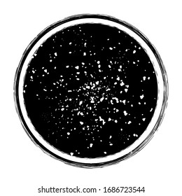 Distressed Circle Stamp Vector Black Color Overlay Textures. Thin And Bold Grunge distress Template background For your design. EPS10 vector.