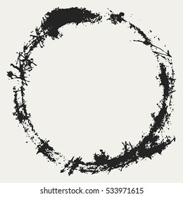 Distressed Circle Stamp Vector Black Color Overlay Textures. Thin And Bold Grunge distress Template background For your design. EPS10 vector.