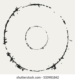 Distressed Circle Stamp Vector Black Color Overlay Textures. Thin And Bold Grunge distress Template background For your design. EPS10 vector.