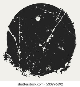 Distressed Circle Stamp Vector Black Color Overlay Textures. Thin And Bold Grunge distress Template background For your design. EPS10 vector.