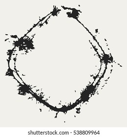 Distressed Circle Stamp Vector Black Color Overlay Textures. Thin And Bold Grunge distress Template background For your design. EPS10 vector.