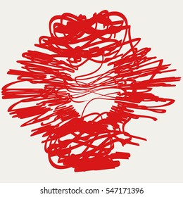 Distressed Circle Stamp Vector Black Color Red Overlay Textures. Thin And Bold Grunge distress Template background For your design. EPS10 vector.