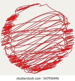Distressed Circle Stamp Vector Red Color Overlay Textures. Thin And Bold Grunge distress Template background For your design. EPS10 vector.