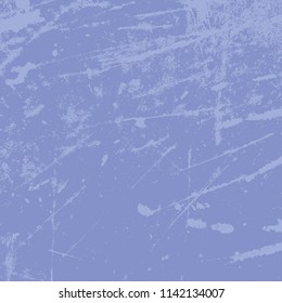 Distressed Color Blue Texture. Empty Grunge Design Element. Retro Dirty Background. Distress Grunge Overlay. EPS10 vector.