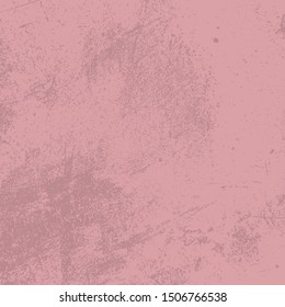 Distressed Color Pink Texture. Empty grunge background for making aged your design. EPS10 vector.