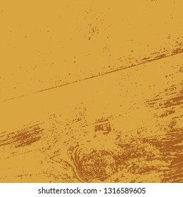 Distressed Color Texture with peeled paint and scratches. Empty grunge yellow color background. EPS10 vector